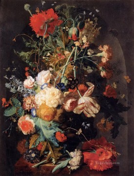 古典的な花 Painting - ニッチの花瓶 1 月 2 日 van Huysum 古典的な花